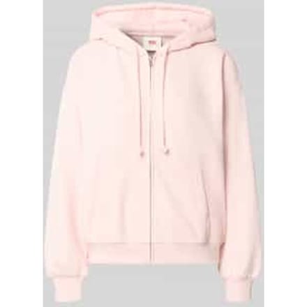 relaxed fit sweatjack van katoenmix