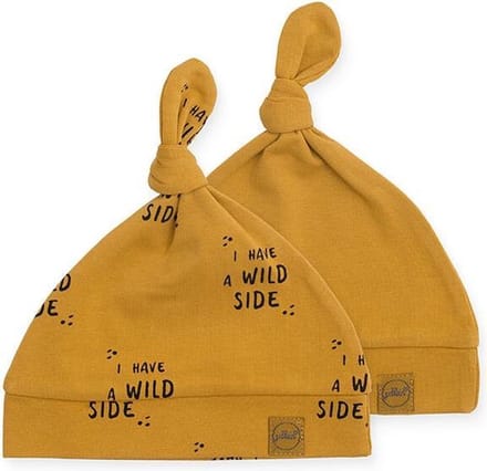 Jollein Muts 6-12 maand Wild animal mustard (2pack)