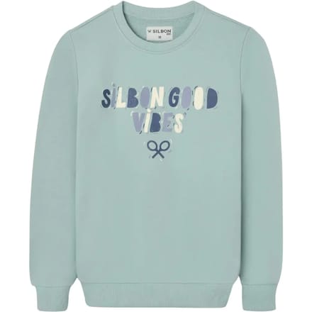 Sweatshirt met opdruk good vibes voor kinderen Silbon