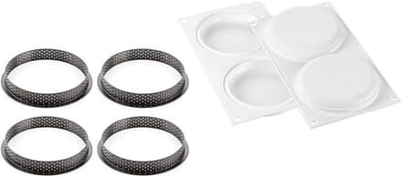 Taartringset - Cakevorm Taartvorm - Taarten Bakken - Ovenbestendig - 12 cm - Niet gespecificeerd