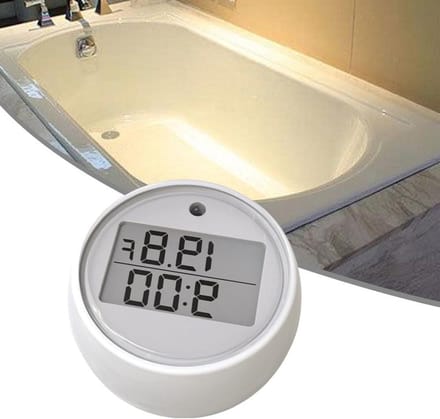 Zwevende Thermometer - Digitale IJsthermometer - Zwembad Temperatuur - Automatische Timer - 5 cm - Wit