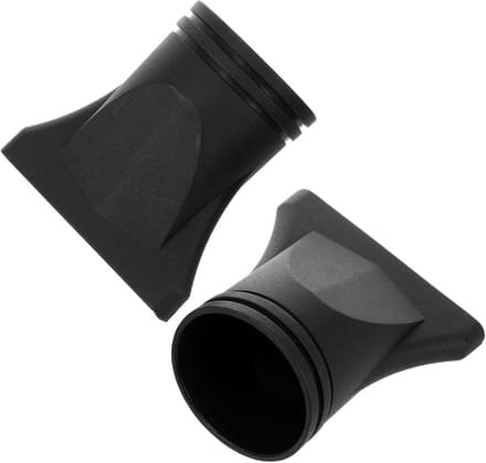 Haardroger Opzetstukken - Diffuser Mondstuk - Professionele Haarstyling - Universele Pasvorm - 2 Stuks - Zwart