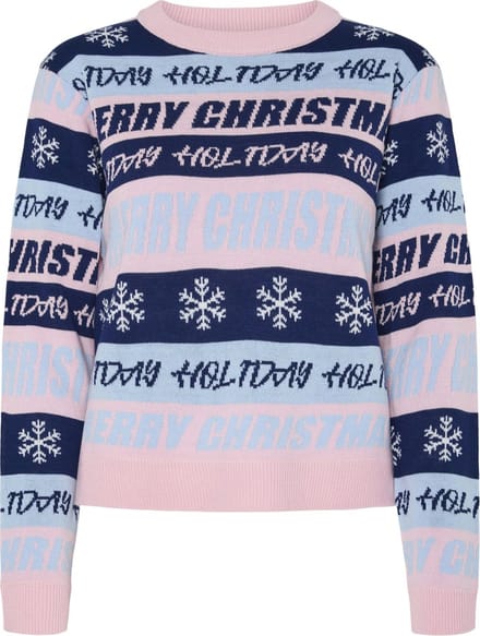 Pieces Gebreide Dames Kerst Trui PCHOLLI XMAS - Maat XL