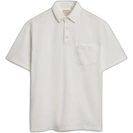 Superdry Classic Cotton Linen Korte Mouw Poloshirt Wit S Man