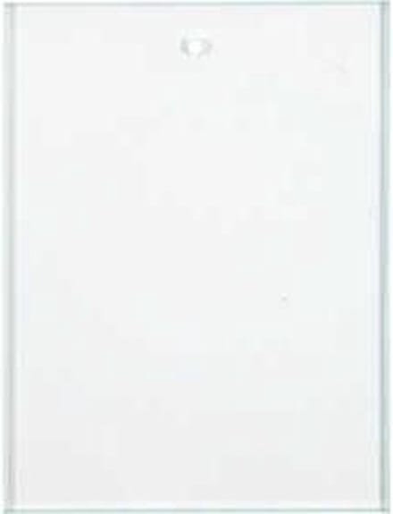 Glazen platen, afm 8x6 cm, dikte 3 mm, 10 stuk/ 1 doos
