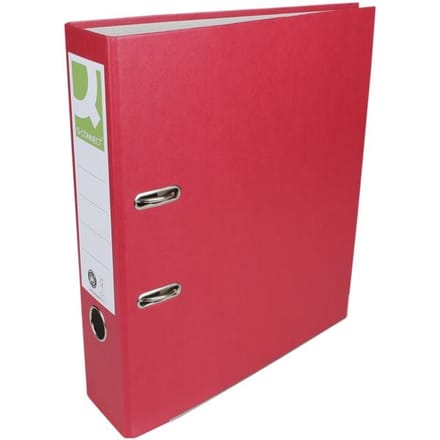 Q-CONNECT ordner | voor ft A4 | uit Recycolor papier | rug van 8 cm | rood