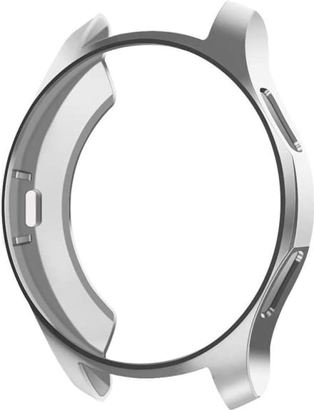 DrPhone ARB2 TPU Ultradunne Case - Bumper – Flexibel - Android Galaxy Watch 4 Classic 42mm – Zilver