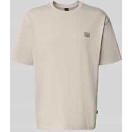 Regular fit T-shirt van zuiver katoen Model 'TE-BRUTALISM'