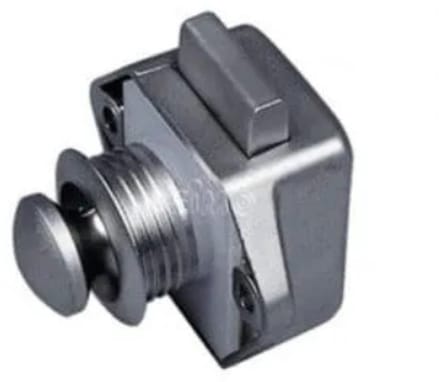 Drukslot (pushlock) kast 15mm klein zilver