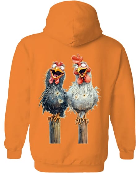 Grappige Kippen Friendly Chickens The Coloured House Hoodie M