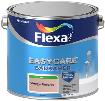 Flexa - Easycare Badkamer - Vleugje Rabarber - Mengverf - 2,5 L