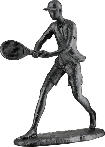 Gilde Handwerk - Beeld - Sculptuur - Tennis - Man - Polyresin - 6x14x20cm