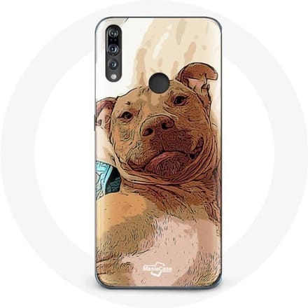 Coque - Huawei - P30 Lite - Marron - American Pit Bull Terrier - Souple marron