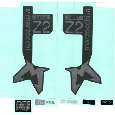 Fietsvork sticker Marzocchi 2024 Bomber Z2