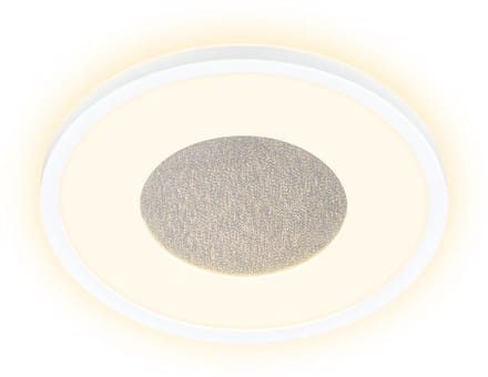 BRILONER Sufit - LED Plafonniere met Glittereffect - kinderkamer lamp - warm wit licht 3.000K - Ø29 - wit