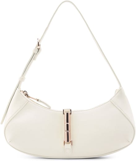 SEIDENFELT MANUFAKTUR schoudertas Loviisa East-West-Shoulderbag Cloudy Beige crème