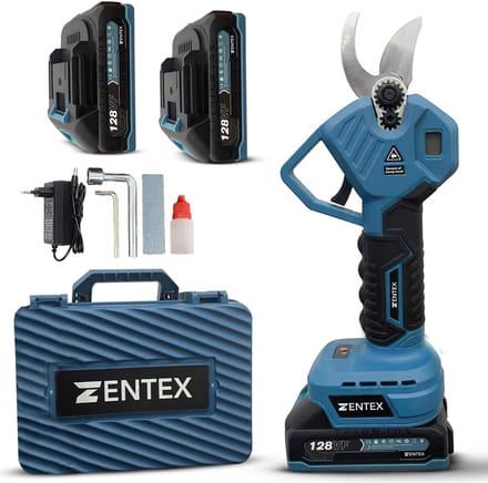 Zentex® Elektrische Snoeischaar – Draadloos – 2 Accu’s – Incl. Koffer