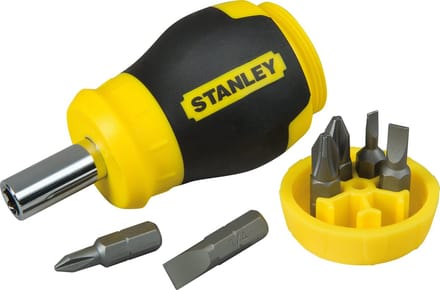 Stanley Screwdriver with Interchangeable Multibit + Bits