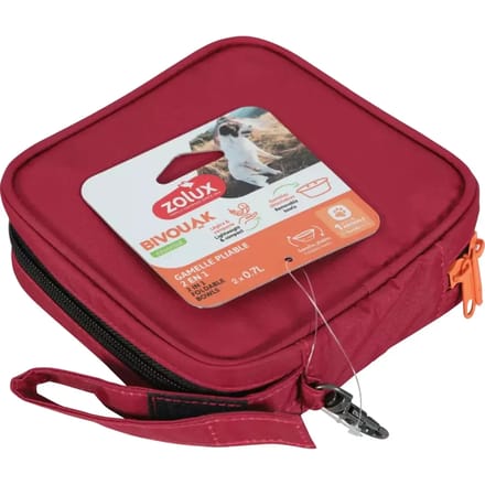 Opvouwbare 2-in-1 hondenvoerbak Zolux Bivouak