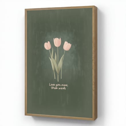 Tulpen - Roze - Tekst - Love