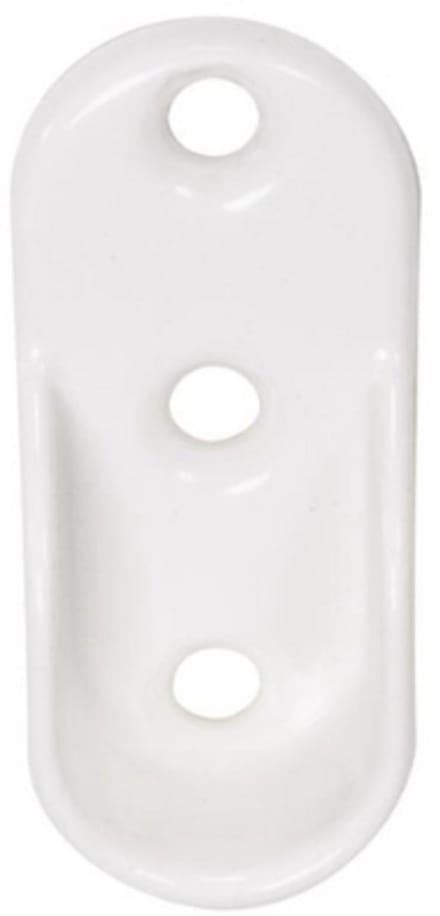 StoreMax garderobestangdragers - kledingstanghouders - wit - set 2