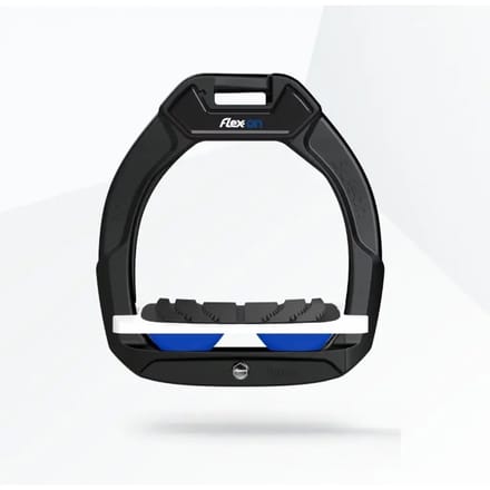 Veiligheids-stijgbeugels Rijervaring Inklapbare Grip Zwart/Wit/Blauw Kind Flex-On Safe-On