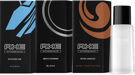 AXE After Shave - MIX - Alaska / Black / Dark Temptation - 3 x 100 ml - Voordeelverpakking