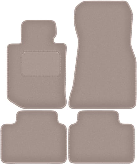 Beige velours vloermatten voor: BMW 4 G26 Gran Coupé (2021-2022)