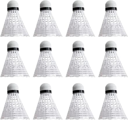 Badminton Ballen - Nylon Pluimen - Sport Training - Scheurvast Materiaal - 12 Stuks - Wit