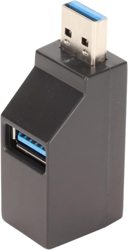 Draagbare USB 3.0 Hub met 3 Poorten voor Laptop en PC