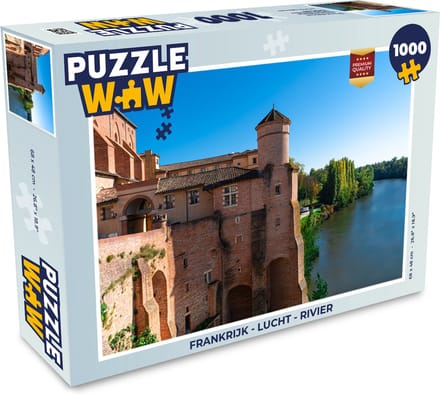 Puzzel Frankrijk - Lucht - Rivier - Legpuzzel - Puzzel 1000 stukjes volwassenen