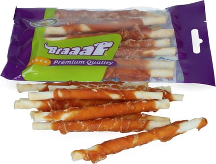 Braaaf Rol sticks 12 cm Kip 80 gr