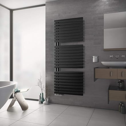 Open Badkamerradiator Wit 1164x600 mm 654W CV & Elektrisch