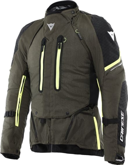 Dainese Super Adventure Absøluteshell™ Olijfgroen Waterdichte Textiele Motorjas - Jas