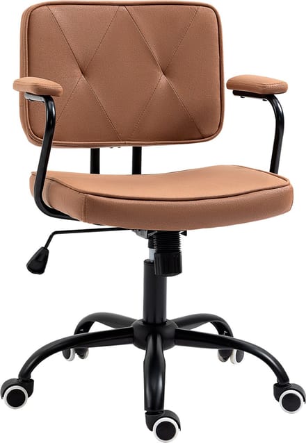 Vinsetto - bureaustoel - met tuimelfunctie - 360° rotatie - bruin