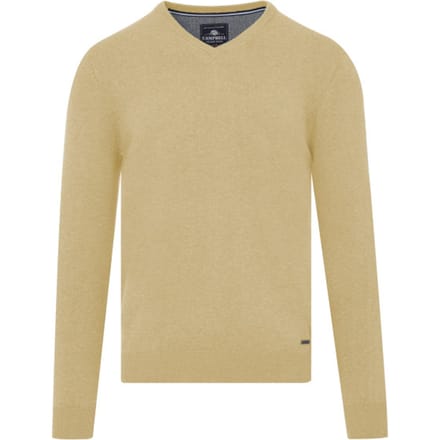 Campbell Trui V-hals Heren Beige