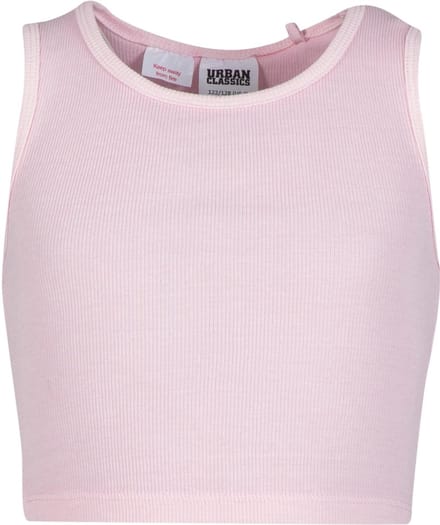 Urban Classics - Washed Rib Jersey Kinder Crop top - Kids 110/116 - Roze