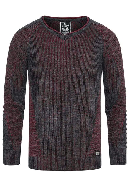 Chunky Slim Fit V-Hals Trui