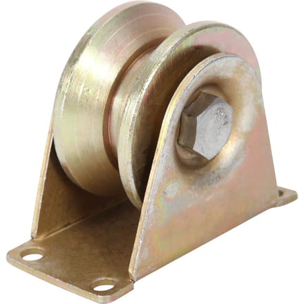 2 Stuks 60mm Diameter Schuifpoortrol Staal V-Type Wiel Rail voor Schuifdeur