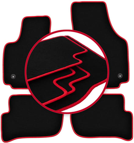 CARLUX-RED automatten voor: Seat Toledo III minivan (2004-2012)