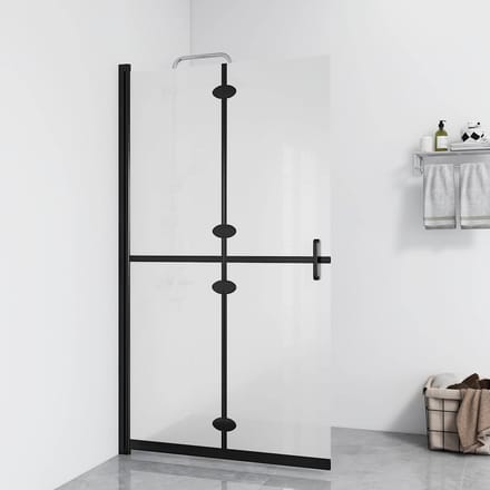 vidaXL - Inloopdouchewand - inklapbaar - 70x190 - cm - ESG-glas - mat
