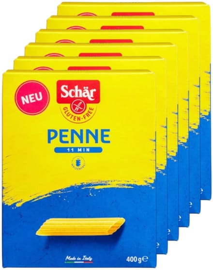 Schär | Glutenvrij | Penne | 6 stuks | 6 x 400 g