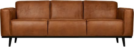 WOOOD Statement 3-Zits Bank - Ecoleer - Cognac - 5,5x200x90