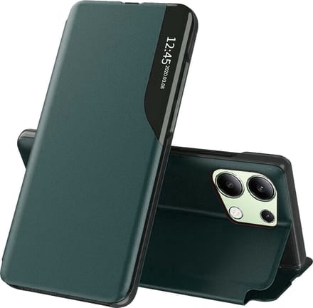 Hoesje geschikt voor Xiaomi Redmi Note 13 4G - Techsuit eFold Book Case - Donkergroen
