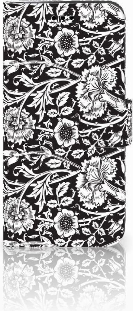 Huawei P10 Lite Hoesje Black Flowers