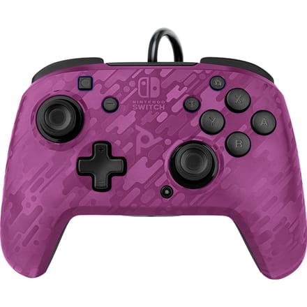 Faceoff Deluxe+ Nintendo Switch Controller - Purple Camo