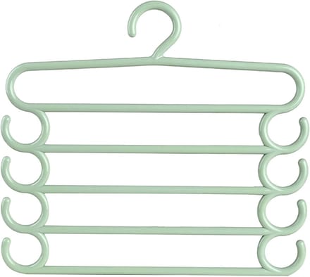 Sjaal Organizer - Kast Hanger - Kast Opruimen - 5-Laags Ontwerp - 34 cm Breed - Lichtgroen