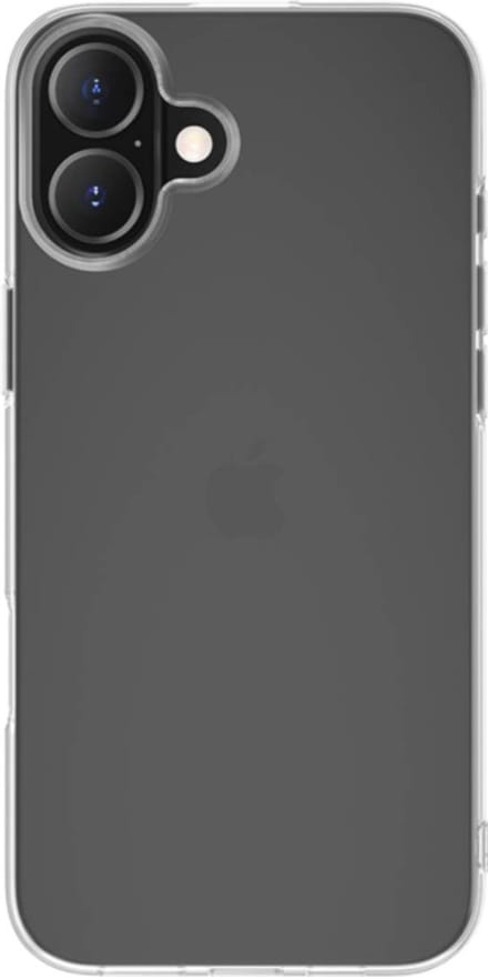 Bigben Connected, Hoesje geschikt voor Apple iPhone 16 - Set met Flexible Glass & SmartFrame, Transparant