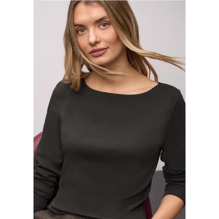 Basic shirt met lange mouwen