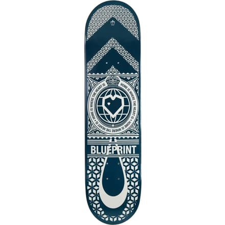 Skateboard Blueprint Home Heart